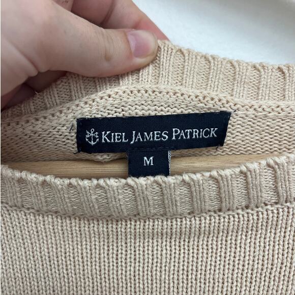 Kiel James Patrick Newport Tennis Club Embroidered Monogram Preppy Sweater - Med - Picture 5 of 10